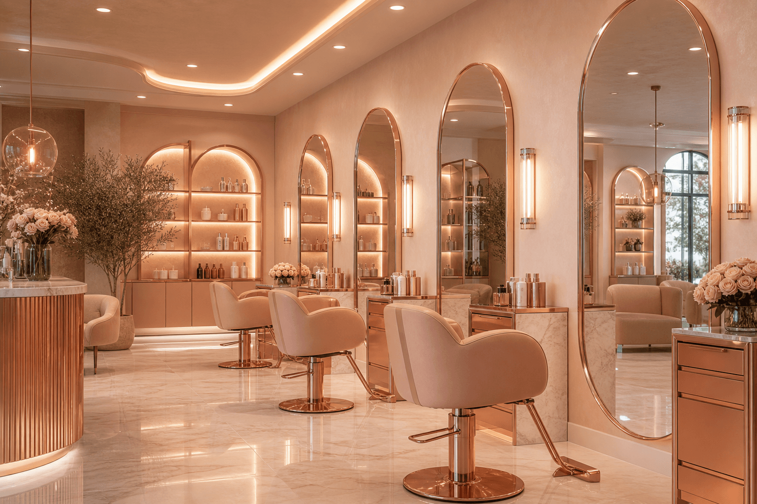 Interior of Alba's Beauty Salon